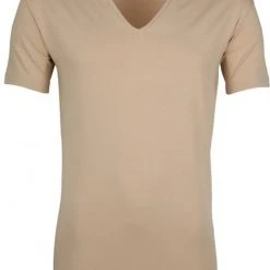 Basic T-shirts Alan Red T-Shirt V-Neck Stretch Beige 2-Pack -Aanbiedingen Shirt Vorm Winkel 66727 2 1