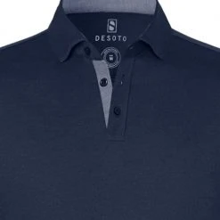 Poloshirts Met Lange Mouwen Desoto Polo New Hai Strijkvrij Donkerblauw 12 Poloshirts Met Lange Mouwen Desoto Polo New Hai Strijkvrij Donkerblauw -Aanbiedingen Shirt Vorm Winkel 66792 2 1