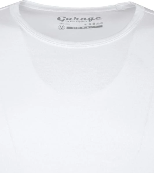 Basic T-shirts Garage Basic T-shirt Longsleeve Wit 4 Basic T-shirts Garage Basic T-shirt Longsleeve Wit - Afbeelding 2