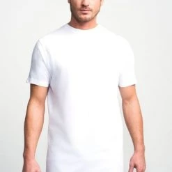 Basic T-shirts Slater 2-pack T-shirt Extra Lang Wit -Aanbiedingen Shirt Vorm Winkel 67809 2 1