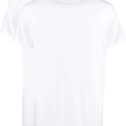 Basic T-shirts Slater 2-pack T-shirt Extra Lang Wit -Aanbiedingen Shirt Vorm Winkel 67809 3 1