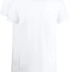 Basic T-shirts Slater 2-pack T-shirt Extra Lang R-Neck Wit