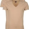 Basic T-shirts Suitable Diepe V Hals 2-Pack T-Shirt Beige -Aanbiedingen Shirt Vorm Winkel 67852 6