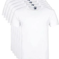 Basic T-shirts Alan Red Giftbox Derby O-Hals T-shirts Wit (5Pack)