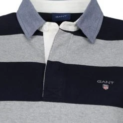 Poloshirts Met Lange Mouwen Gant Rugger LS Polo Grijs Donkerblauw 13 Poloshirts Met Lange Mouwen Gant Rugger LS Polo Grijs Donkerblauw -Aanbiedingen Shirt Vorm Winkel 68494 2 1
