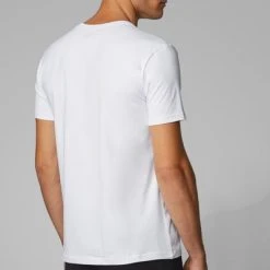 Basic T-shirts Hugo Boss T-shirt Regular Fit 2-Pack Wit -Aanbiedingen Shirt Vorm Winkel 68899 4