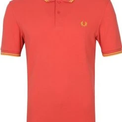 Slim-Fit Polo's Fred Perry Polo M3600 Zomer Rood