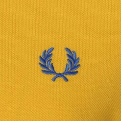 Slim-Fit Polo's Fred Perry Polo M3600 Geel -Aanbiedingen Shirt Vorm Winkel 69540 7