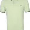 Slim-Fit Polo's Fred Perry Polo M3600 Lichtgroen -Aanbiedingen Shirt Vorm Winkel 69717 1