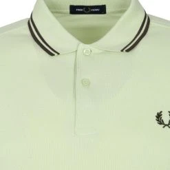 Slim-Fit Polo's Fred Perry Polo M3600 Lichtgroen 10 Slim-Fit Polo's Fred Perry Polo M3600 Lichtgroen -Aanbiedingen Shirt Vorm Winkel 69717 2
