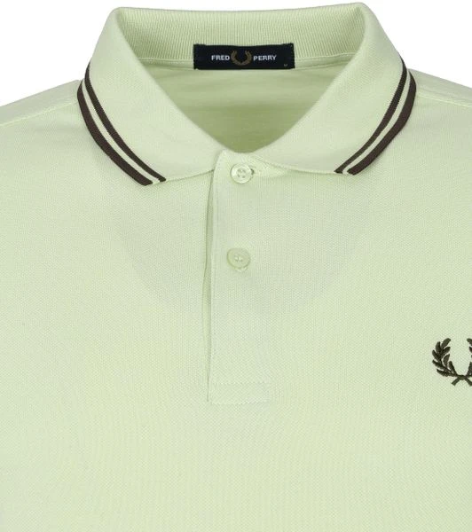 Slim-Fit Polo's Fred Perry Polo M3600 Lichtgroen 5 Slim-Fit Polo's Fred Perry Polo M3600 Lichtgroen - Afbeelding 3