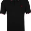 Slim-Fit Polo's Fred Perry Polo M3600 Zwart N46 -Aanbiedingen Shirt Vorm Winkel 70176 1