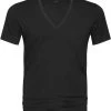 Basic T-shirts Mey Dry Cotton V-hals T-shirt Zwart