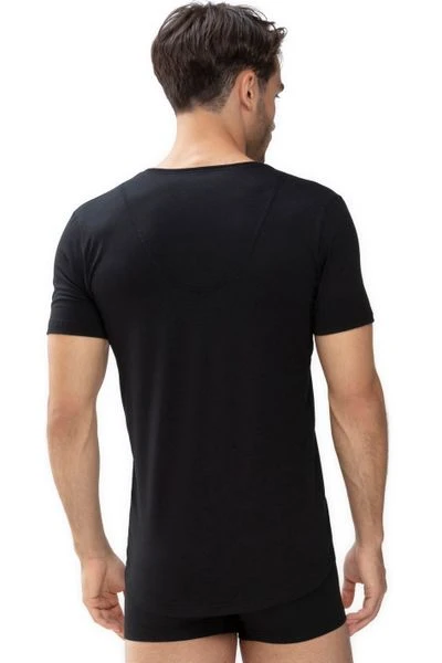 Basic T-shirts Mey Dry Cotton V-hals T-shirt Zwart 6 Basic T-shirts Mey Dry Cotton V-hals T-shirt Zwart - Afbeelding 4