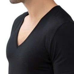 Basic T-shirts Mey Dry Cotton V-hals T-shirt Zwart 12 Basic T-shirts Mey Dry Cotton V-hals T-shirt Zwart -Aanbiedingen Shirt Vorm Winkel 70289 5