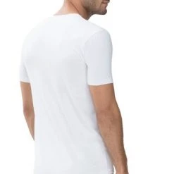 Basic T-shirts Mey V-hals Dry Cotton T-shirt Wit -Aanbiedingen Shirt Vorm Winkel 70290 5