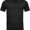 Basic T-shirts Mey V-hals Dry Cotton T-shirt Zwart -Aanbiedingen Shirt Vorm Winkel 70291 1
