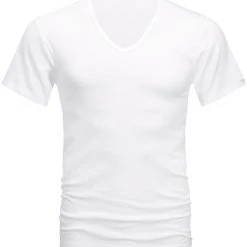 Basic T-shirts Mey Noblesse V-hals T-shirt Wit