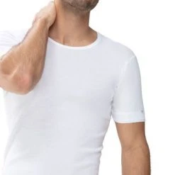 Basic T-shirts Mey Noblesse O-hals T-shirt Wit -Aanbiedingen Shirt Vorm Winkel 70304 3