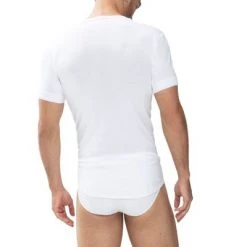 Basic T-shirts Mey Noblesse O-hals T-shirt Wit -Aanbiedingen Shirt Vorm Winkel 70304 4