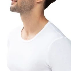 Basic T-shirts Mey Noblesse O-hals T-shirt Wit -Aanbiedingen Shirt Vorm Winkel 70304 5