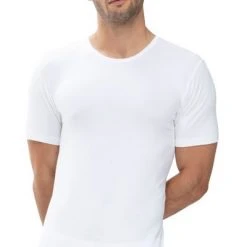 Basic T-shirts Mey O-hals Dry Cotton T-shirt Wit -Aanbiedingen Shirt Vorm Winkel 70316 3