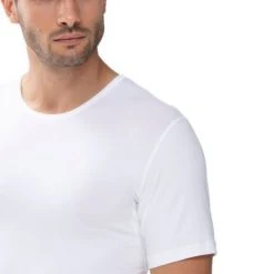 Basic T-shirts Mey O-hals Dry Cotton T-shirt Wit -Aanbiedingen Shirt Vorm Winkel 70316 5