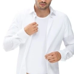 Basic T-shirts Mey O-hals Dry Cotton T-shirt Wit -Aanbiedingen Shirt Vorm Winkel 70316 6