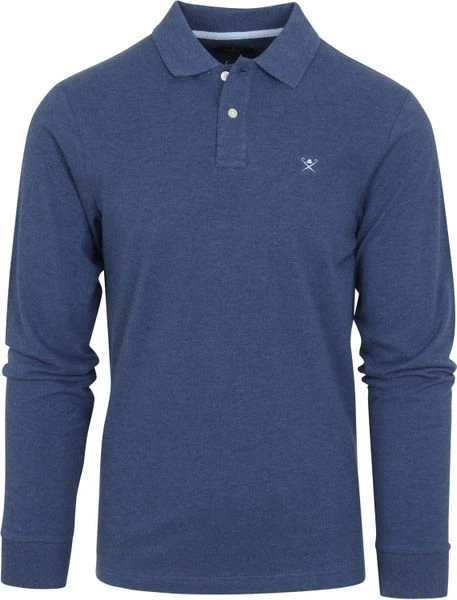 Poloshirts Met Lange Mouwen Hackett LS Polo Aquablauw 3 Poloshirts Met Lange Mouwen Hackett LS Polo Aquablauw
