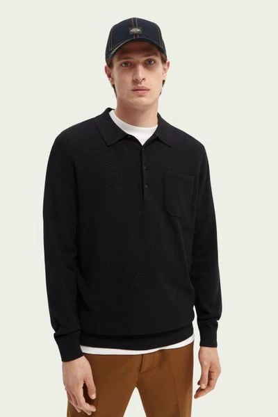 Poloshirts Met Lange Mouwen Scotch And Soda Long Sleeve Polo Donkerblauw 4 Poloshirts Met Lange Mouwen Scotch And Soda Long Sleeve Polo Donkerblauw - Afbeelding 2