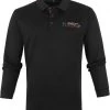 Poloshirts Met Lange Mouwen Casa Moda Long Sleeve Polo Racing Zwart -Aanbiedingen Shirt Vorm Winkel 71146 1