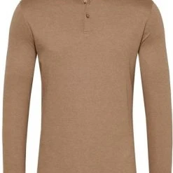 Poloshirts Met Lange Mouwen Desoto New Hai Polo LS Bruin -Aanbiedingen Shirt Vorm Winkel 71215 1 1