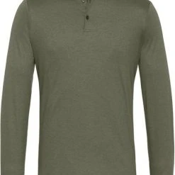 Poloshirts Met Lange Mouwen Desoto New Hai Polo LS Donkergroen