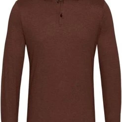 Poloshirts Met Lange Mouwen Desoto New Hai Polo LS Bordeaux