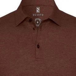 Poloshirts Met Lange Mouwen Desoto New Hai Polo LS Bordeaux 9 Poloshirts Met Lange Mouwen Desoto New Hai Polo LS Bordeaux -Aanbiedingen Shirt Vorm Winkel 71218 2 1