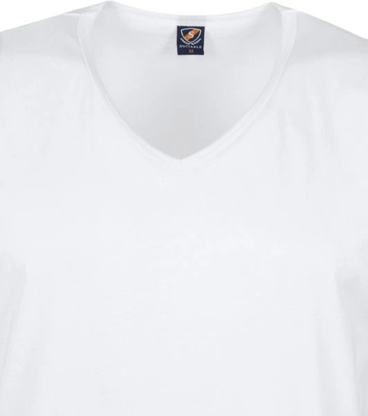 Basic T-shirts Suitable Mouwloos T-shirt Viless 2-Pack V-Hals Wit 6 Basic T-shirts Suitable Mouwloos T-shirt Viless 2-Pack V-Hals Wit - Afbeelding 4