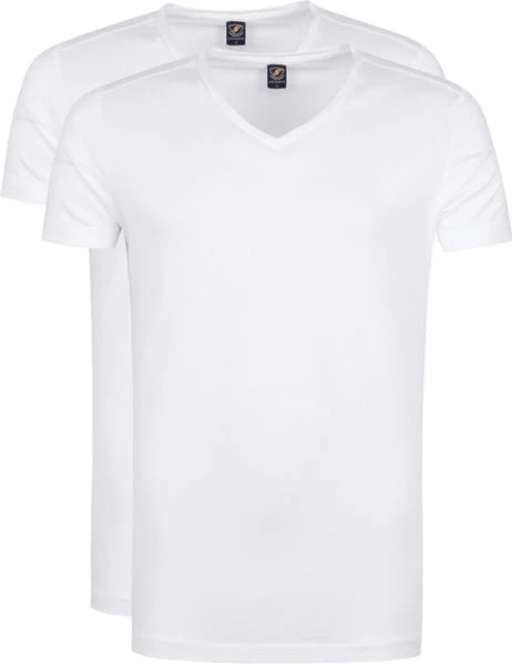 Basic T-shirts Suitable T-shirt Vitasu 2-Pack V-Hals Wit 8 Basic T-shirts Suitable T-shirt Vitasu 2-Pack V-Hals Wit - Afbeelding 6