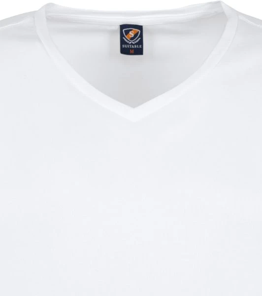 Basic T-shirts Suitable T-shirt Vitasu 2-Pack V-Hals Wit 5 Basic T-shirts Suitable T-shirt Vitasu 2-Pack V-Hals Wit - Afbeelding 3