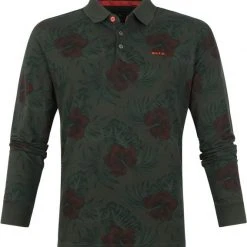 New Zealand Auckland Poloshirts Met Lange Mouwen NZA Polo LS Hikurua Donkergroen