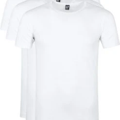 Basic T-shirts Alan Red Ottawa T-shirt Stretch Wit (3-Pack)
