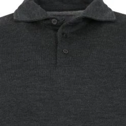 Poloshirts Met Lange Mouwen Suitable Prestige Merino Anton Long Sleeve Polo Antraciet -Aanbiedingen Shirt Vorm Winkel 71551 2 1