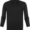 Poloshirts Met Lange Mouwen Suitable Prestige Merino Anton Long Sleeve Polo Zwart -Aanbiedingen Shirt Vorm Winkel 71553 1