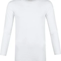 Basic T-shirts Garage Basic Longsleeve T-Shirt Stretch Wit -Aanbiedingen Shirt Vorm Winkel 71946 3 1