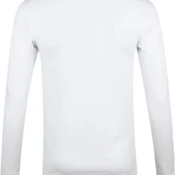 Basic T-shirts Garage Basic Longsleeve T-Shirt Stretch Wit -Aanbiedingen Shirt Vorm Winkel 71946 5 1