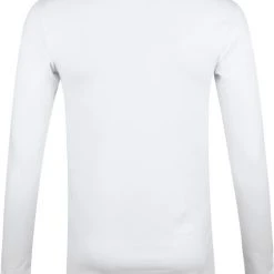 Basic T-shirts Garage Basic Longsleeve T-Shirt Stretch Wit -Aanbiedingen Shirt Vorm Winkel 71946 5