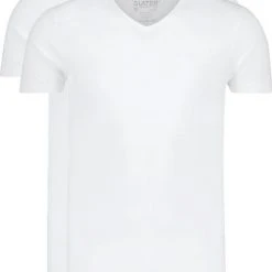 Basic T-shirts Slater 2-pack The Perfect T-shirt 10+10 V-Hals Wit