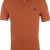 Slim-Fit Polo's Fred Perry Polo M3600 Court Clay Oranje