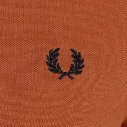 Slim-Fit Polo's Fred Perry Polo M3600 Court Clay Oranje -Aanbiedingen Shirt Vorm Winkel 72008 3
