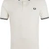 Slim-Fit Polo's Fred Perry Polo M3600 Ecru -Aanbiedingen Shirt Vorm Winkel 72009 1