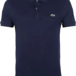 Slim-Fit Polo's Lacoste Poloshirt Pique Donkerblauw